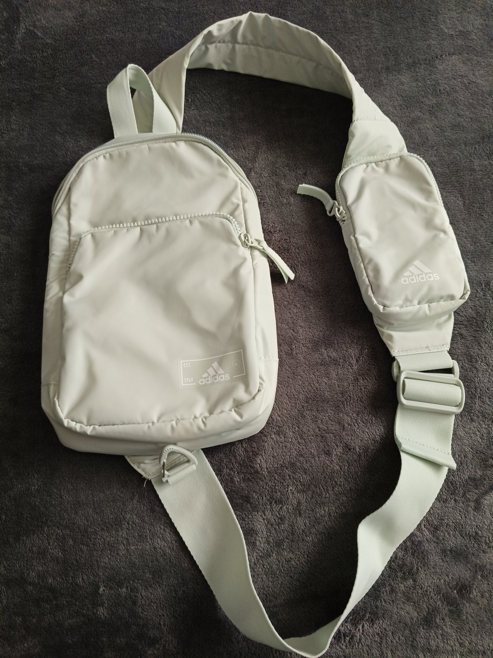 Adidas Men's Light Green Crossbody Sling Bag